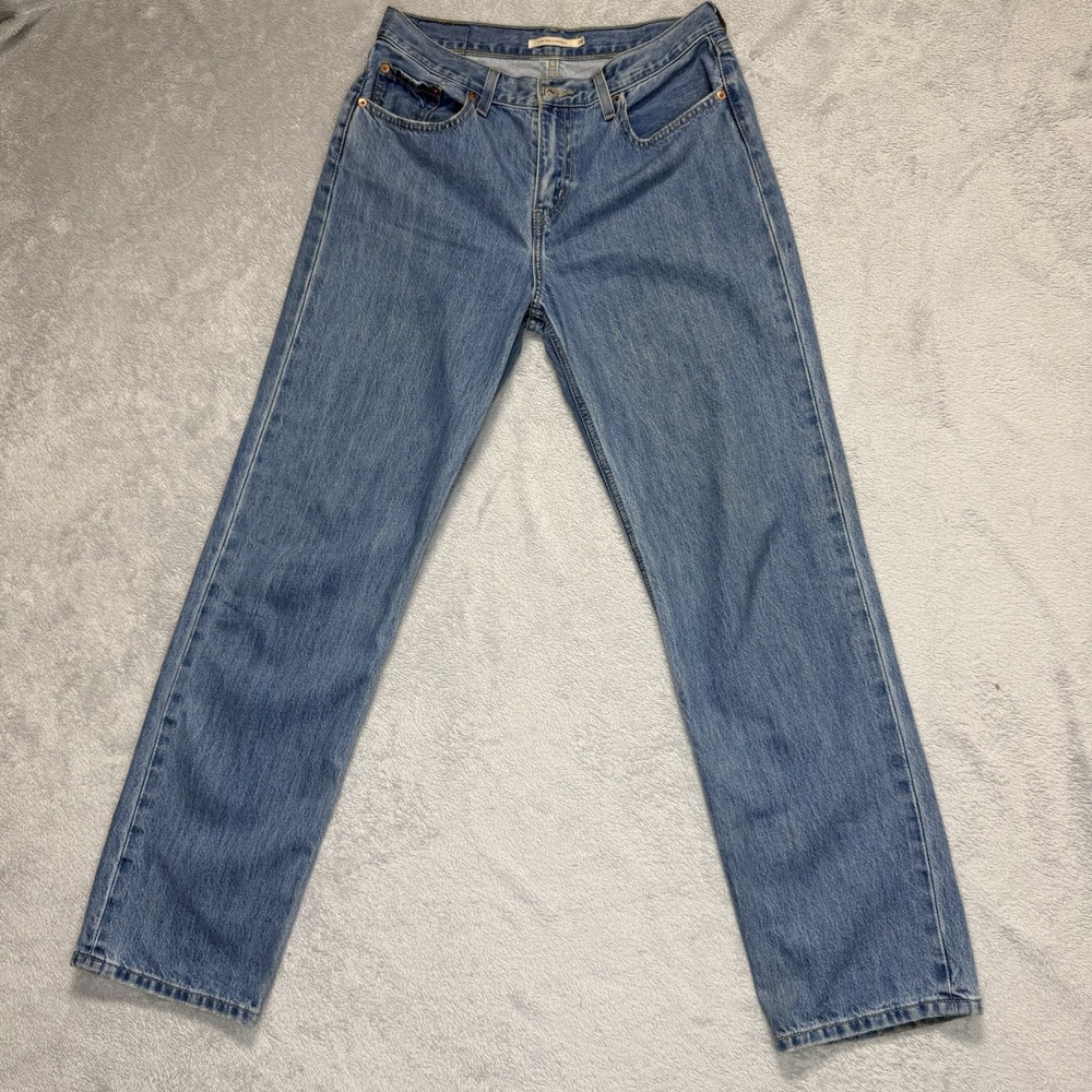 Levi's Low Pro Straight Jeans Women's 28 Light Wash Blue Denim Straight Leg